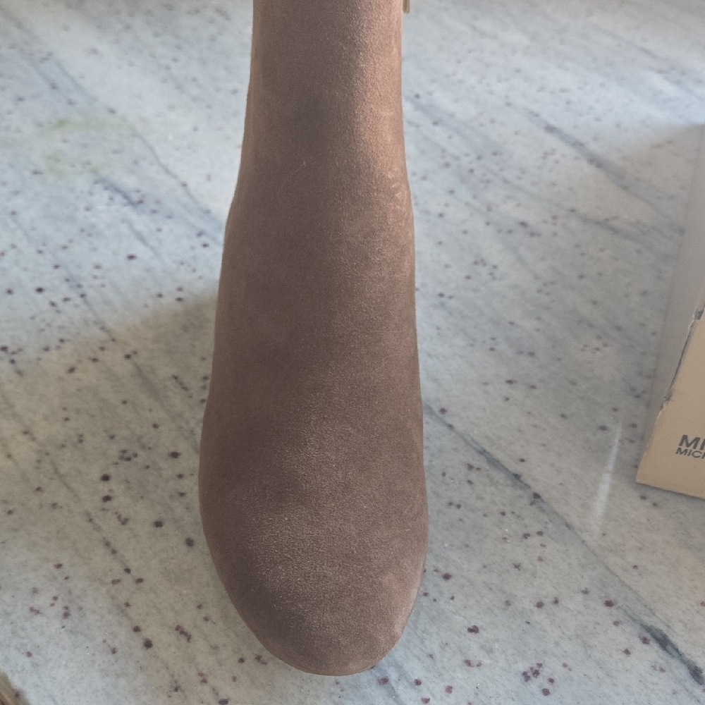 Michael Kors Tan Suede Ankle Boots - Picture 2 of 4